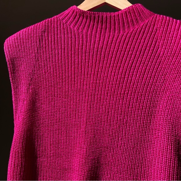 Aritzia Babaton Hazlitt Sweater Vest Deep Magenta Pink XXS - Picture 12 of 16